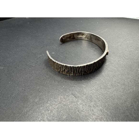 Designer Carolyn Pollak MLP Sterling Silver 925 & 14k Gold Cuff Bracelet 6.75" - Picture 3 of 10